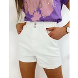 DStreet Women's denim shorts BORN white SY0168