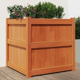 vidaXL Vrtno cvetlično korito voščeno rjavo 60x60x60 cm trdna borovina Cene