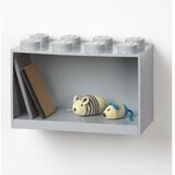 Lego polica u obliku kocke (8), siva Cene