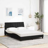 vidaXL Krevet s madracem crni 120 x 200 cm od tkanine | shoptok.hr