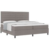  Krevet s kutijom taupe s madracem 200x200 cm tkanina | shoptok.hr