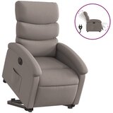 Maison Chic Električni naslanjač - Relax naslanjač s funkcijo vstajanja taupe blago, (22061298) Cene