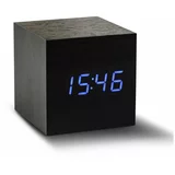 Gingko crna budilica s plavim led zaslonom kliknite cube clock
