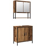  Set namještaja za kupaonicu 2 kom. Smeđa 60 x 30 x 60 cm | shoptok.hr