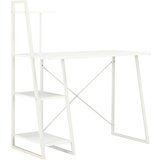 vidaXL Pisalna miza s policami bela 102x50x117 cm Cene