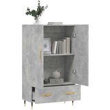  Visoka komoda boja betona 69 5 x 31 x 115 cm konstruirano drvo | shoptok.hr