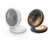  bežični usb ventilator sa led svetlom za sto i zid, 4 brzine Cene