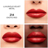 Guerlain Rouge G de razkošna šminka odtenek 214 Exotic Red Velvet Metal 3,5 g | Shoptok.si