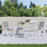  Jastuci za vrtne stolice 4 kom sivi 120 x 50 x 3 cm od tkanine | Eponuda.com