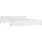  Za krevet od masivnog drva bijeli 180 x 200 cm 6FT bračni | shoptok.hr