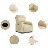  Naslonjač od tkanine krem | shoptok.hr
