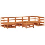  Vrtna dnevna garnitura 8 pcs Voščeno rjava Trdna borovina, (5000301222) | Shoptok.si