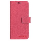 Swissten preklopni etui za mobitel, veličina XL, 158 x 80mm, tekstil, crvena | shoptok.hr