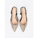 GOODIN Black braided pumps with low heels | Shoptok.si