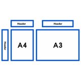  Magnetni ram za naslov, 230x75mm sa 4 magnetne tračice O+CO plava 09CR23E | Eponuda.com