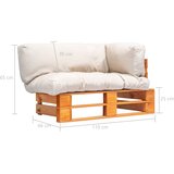  Vrtna sofa od paleta od borovine s jastucima boje pijeska | shoptok.hr