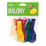  Set 10 pisanih balonov v kovinskih odtenkih - 25 cm Cene