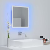  LED kupaonsko ogledalo bijelo 40 x 8,5 x 37 cm akrilno | Eponuda.com