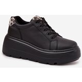 VINCEZA Leather Women's Sneakers On Platform Leopard | Shoptok.si