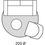Villeroy & Boch Antracitno sivi okrugao tepih ø 200 cm Leon – | shoptok.hr