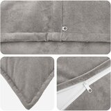  Presvlaka za jastuk 2 pcs HOUTEN Svjetlosiva 40 x 60 cm | shoptok.hr
