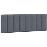 Maison Chic posteljno vzglavje - vzglavna omarica - vzglavna stranica temno siva 120 cm žamet, (21704049) | Shoptok.si