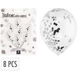 BALONI SA KONFETIMA SET 8/1 SIVI | Eponuda.ba