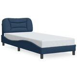 Maison Chic Postelja za odrasle - Posteljni Okvir brez vzmetnice modra 90x190 cm tkanina, (22082026) | Shoptok.si