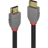 HDMI priključni kabel HDMI-A vtič\, HDMI-A vtič 7.50 m antracitna\, črna\, rdeča 36966 pozlačeni konektorji HDMI kabel, (20418729)