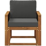  Srednja sofa za van Čvrsto drvo akacije Prirodna | shoptok.hr