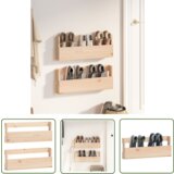 The Living Store Stenski regal za čevlje 2 kosa 59x9x23 cm - Stensko Stojalo Za Čevlje, (21744659) | Shoptok.si