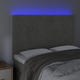  LED uzglavlje svjetlosivo 144x5x118/128 cm baršunasto | shoptok.hr