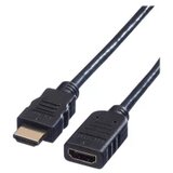 Value HDMI podaljšek HDMI-A vtič\, HDMI-A vtičnica 1.00 m črna 11.99.5574 #####4K UHD\, zaščiten HDMI kabel, (20417244) Cene