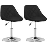 vidaXL Jedilni stoli 2 kosa črno umetno usnje, (20812530) | Shoptok.si