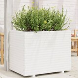  Vrtna sadilica bijela 90 x 60 x 72 cm od masivne borovine | shoptok.hr