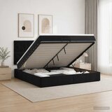  Podesivi krevet s madracem Crna 200 x 200 cm Baršun - Crna 200 x 200 cm Dizajn s rombovima | shoptok.hr