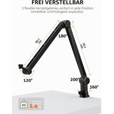 SUNMON nastavljiva mikrofonska roka 360° z adapterjem | Shoptok.si