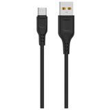  DENMEN D01T Type C USB data kabl 2,4A 1m CRNI Cene