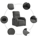  Naslonjač tamnosivi od mikrovlakana | shoptok.hr