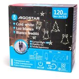 Aigostar LED spoljni božićni niz 120xLED/6W/230V/8 funkcija 3x0,6m IP44 hladna bela+daljinski upravljač Slike