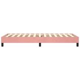  Okvir za krevet s oprugom ružičasti 90x190 cm baršunasti | shoptok.hr