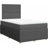  Krevet s oprugama i madracem tamnosivi 120 x 200 cm od tkanine | shoptok.hr