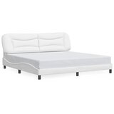  Okvir za krevet bez madraca Hvar bijeli 200x200 cm od umjetne kože | shoptok.hr
