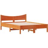 vidaXL Posteljni okvir voščeno rjav 140x200 cm trdna borovina, (21056379) Cene