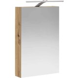  Kopalniška ogledalna omara z LED lučmi Oreh 40 x 10,5 x 60,5 cm, (5000233044) | Shoptok.si