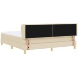  Krevet s opruga kutije s madracem Krema 180 x 200 cm tkanina | shoptok.hr