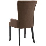 vidaXL Jedilni stoli z naslonjali za roke 2 kosa rjavo blago, (20926842) | Shoptok.si