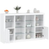  The Living Store Komoda z LED diodami 3 kosi bel inženirski les - Komoda, (21442479) | Shoptok.si