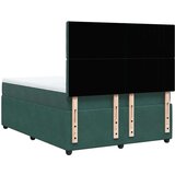 Box spring postelja z vzmetnico temno zelena 140x200 cm žamet, (21306528) | Shoptok.si