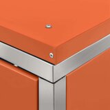  Enojna lopa za smetnjak 69x77,5x115 cm nerjaveče jeklo, (20753279) | Shoptok.si